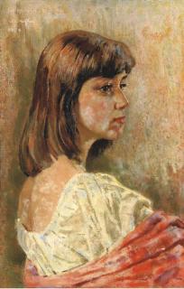 Willem Gerard Hofker - Portrait of Ineke van der Wal