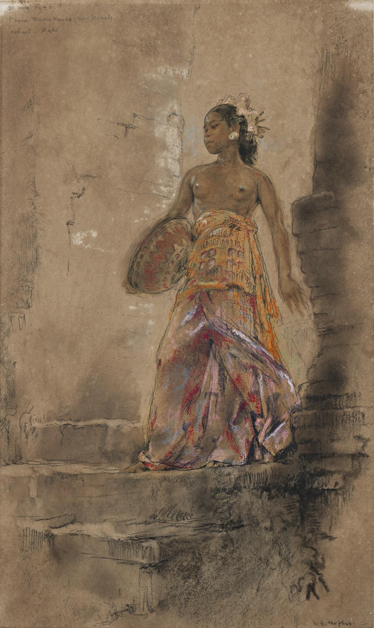 Willem Gerard Hofker - Woman With A Basket