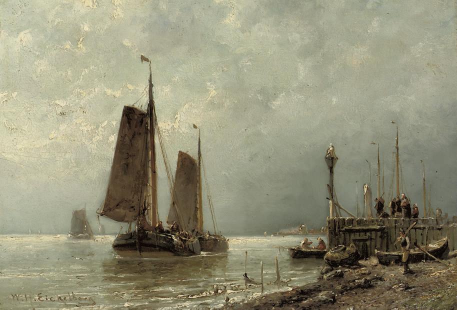 Willem Hendrik Eickelberg - Awaiting The Fleet