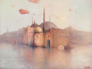 Willem Imandt - Mosk at dusk