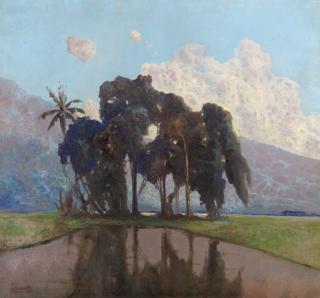 Willem Imandt - Trees by a lake