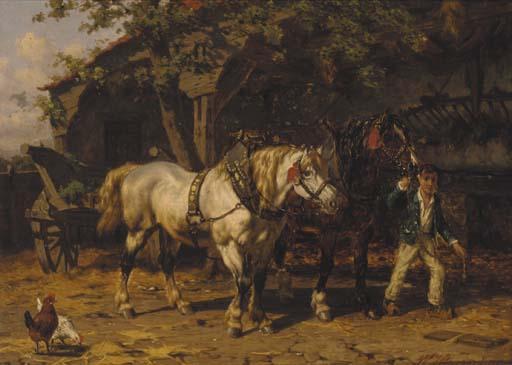 Willem Jacobus Boogaard - Leading out the cart horses