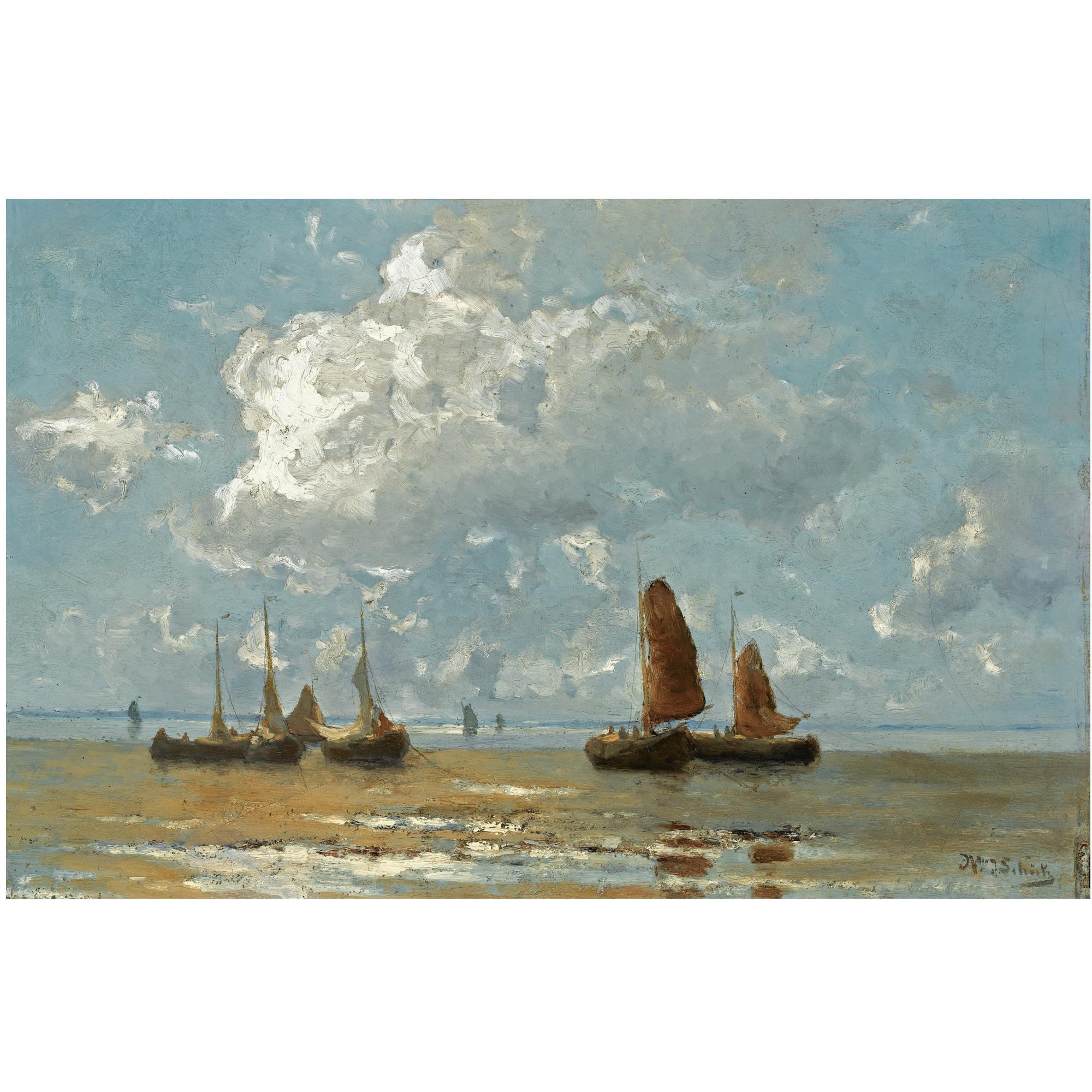 Willem Johannes Schütz - Dutch Beached Vessels