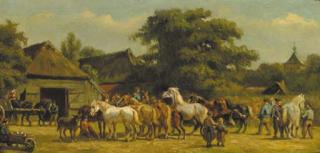 Willem Karel Nakken - The horse-market