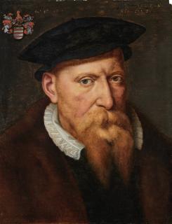Willem Key - Portrait de Robert de Croÿ (vers 1500-1556), évêque de Cambrai, en buste