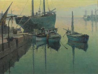 Willem Knip - The harbour of St.Tropez