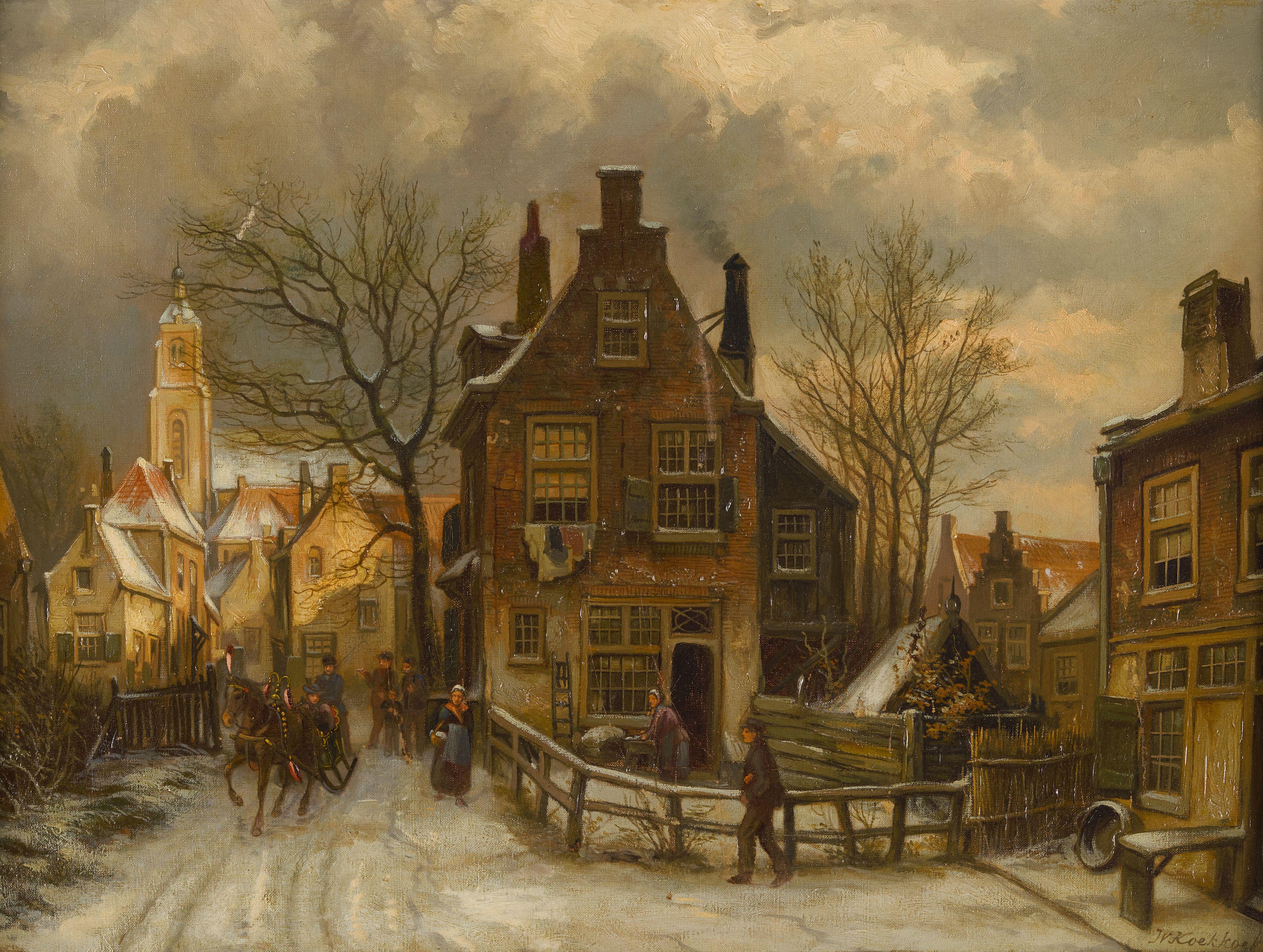 Willem Koekkoek - A winter\'s day