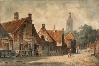 Willem Koekkoek - Dorfstraße