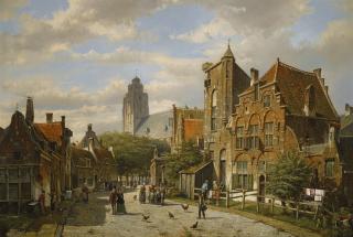 Willem Koekkoek - Dutch a Dutch Street