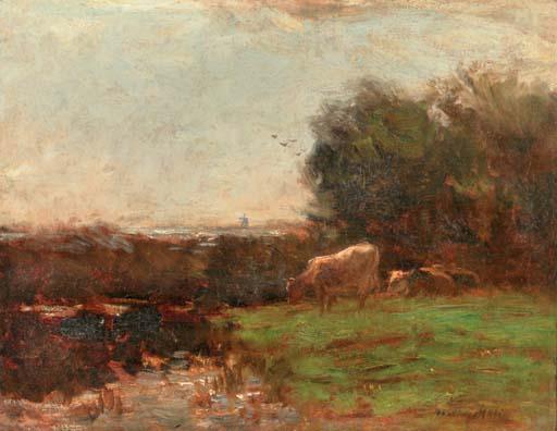 Willem Maris - Cattle by the waterside