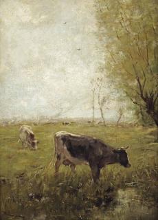 Willem Maris - Cows in a meadow