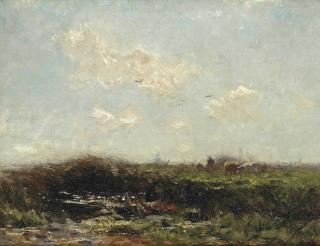 Willem Maris - Cows in a polder landscape