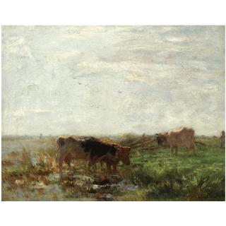 Willem Maris - Dutch Cows At Pasture