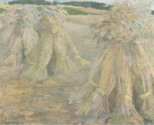 Willem Paerels - Corn Sheafs By Ternath, Belgium