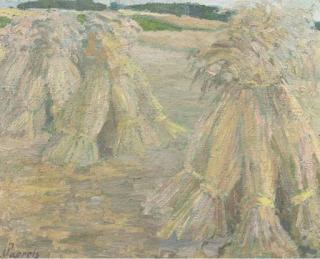 Willem Paerels - Corn Sheafs By Ternath, Belgium