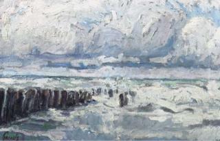 Willem Paerels - Golfbreker, Scheveningen