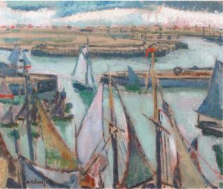 Willem Paerels - The harbour of Blankenberghe