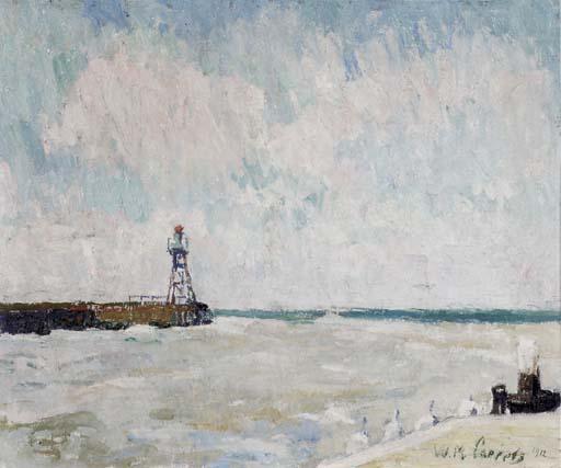 Willem Paerels - View from the harbour of Scheveningen