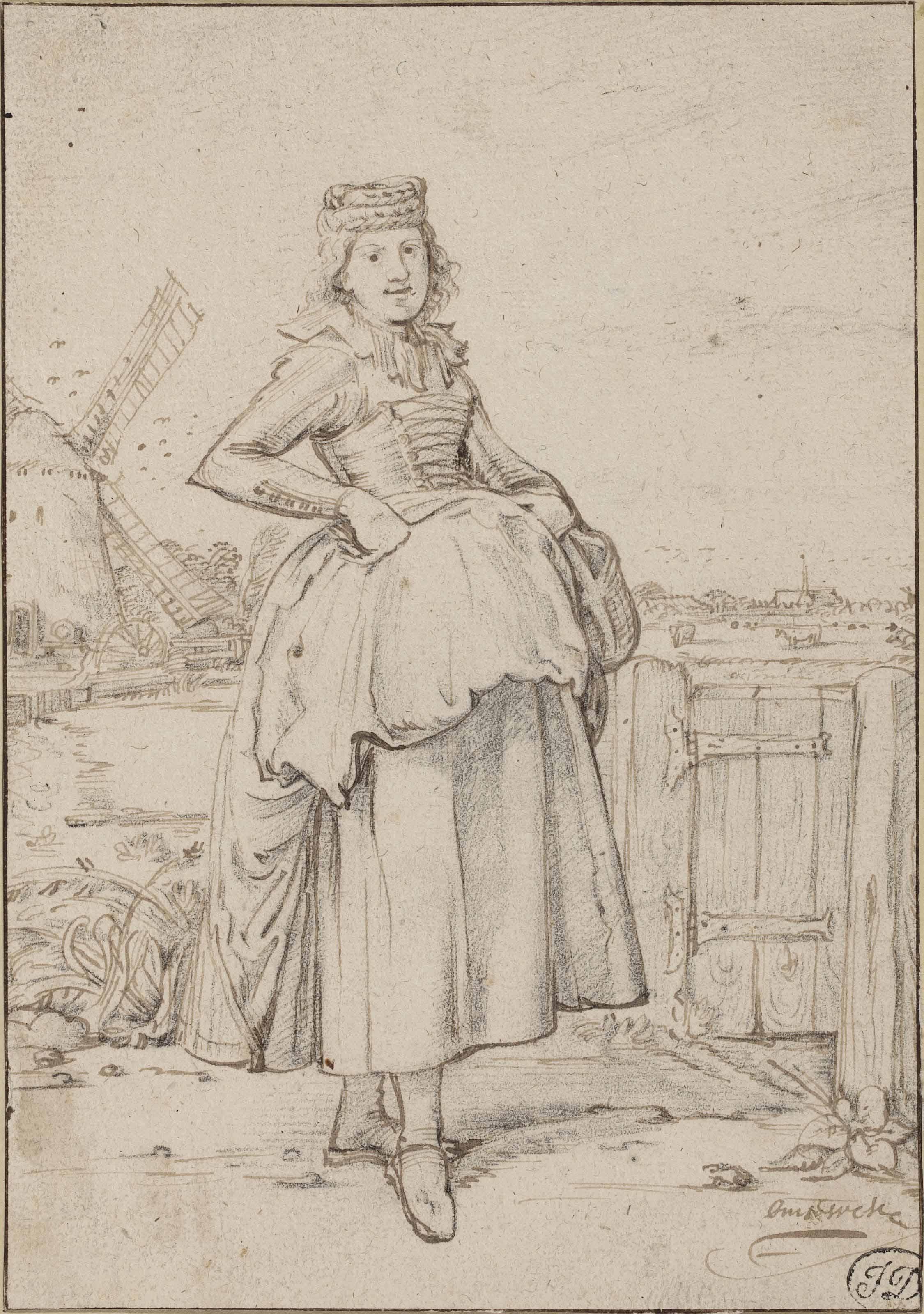 Willem Pietersz. Buytewech - A peasant girl from Alkmaar