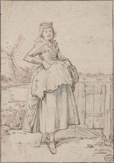 Willem Pietersz. Buytewech - A peasant girl from Alkmaar
