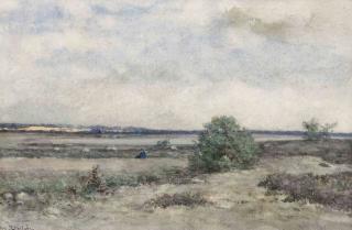 Willem Roelofs - A shepherd taking a rest