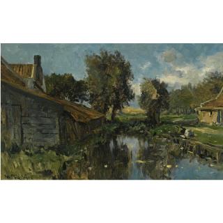 Willem Roelofs - Dutch farms On The Waterfront