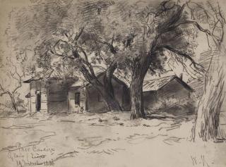 Willem Roelofs - View Of A Park At Glain, Near Liège