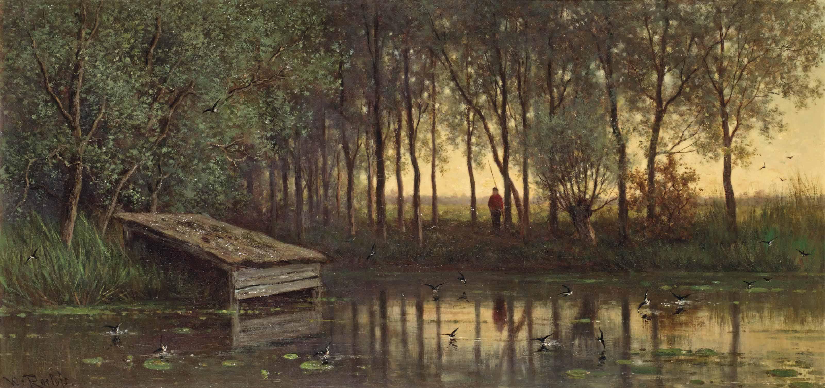 Willem Roelofs - Watching The Swallows