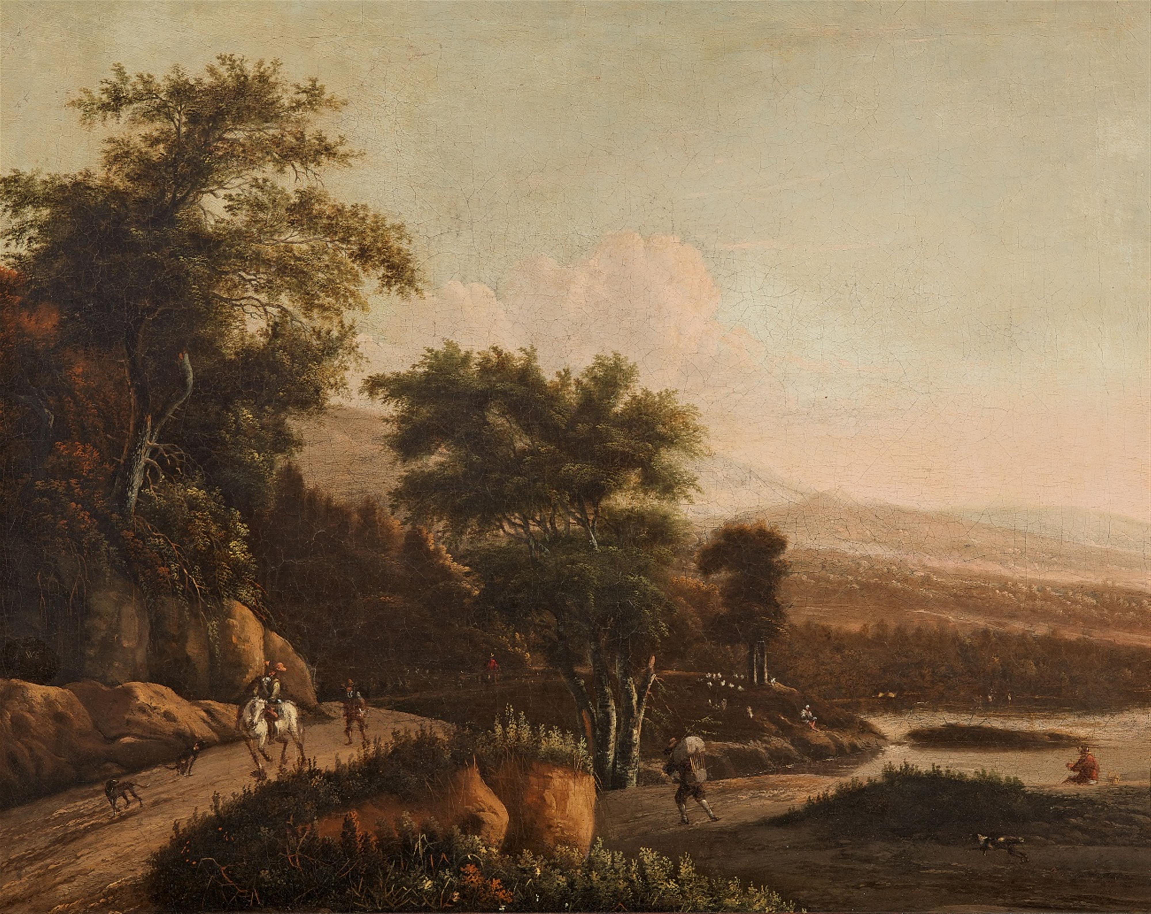 Willem Schellinks - Bewaldete Landschaft mit Reisenden