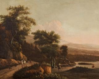 Willem Schellinks - Bewaldete Landschaft mit Reisenden