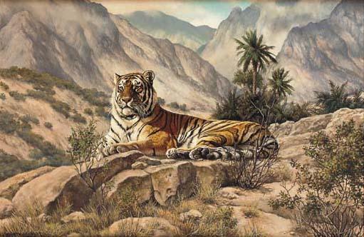Willem Sternberg De Beer - The Glory That Was - Caspian Tiger