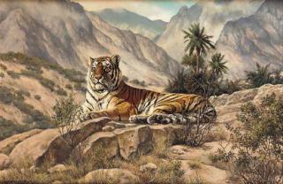 Willem Sternberg De Beer - The Glory That Was - Caspian Tiger