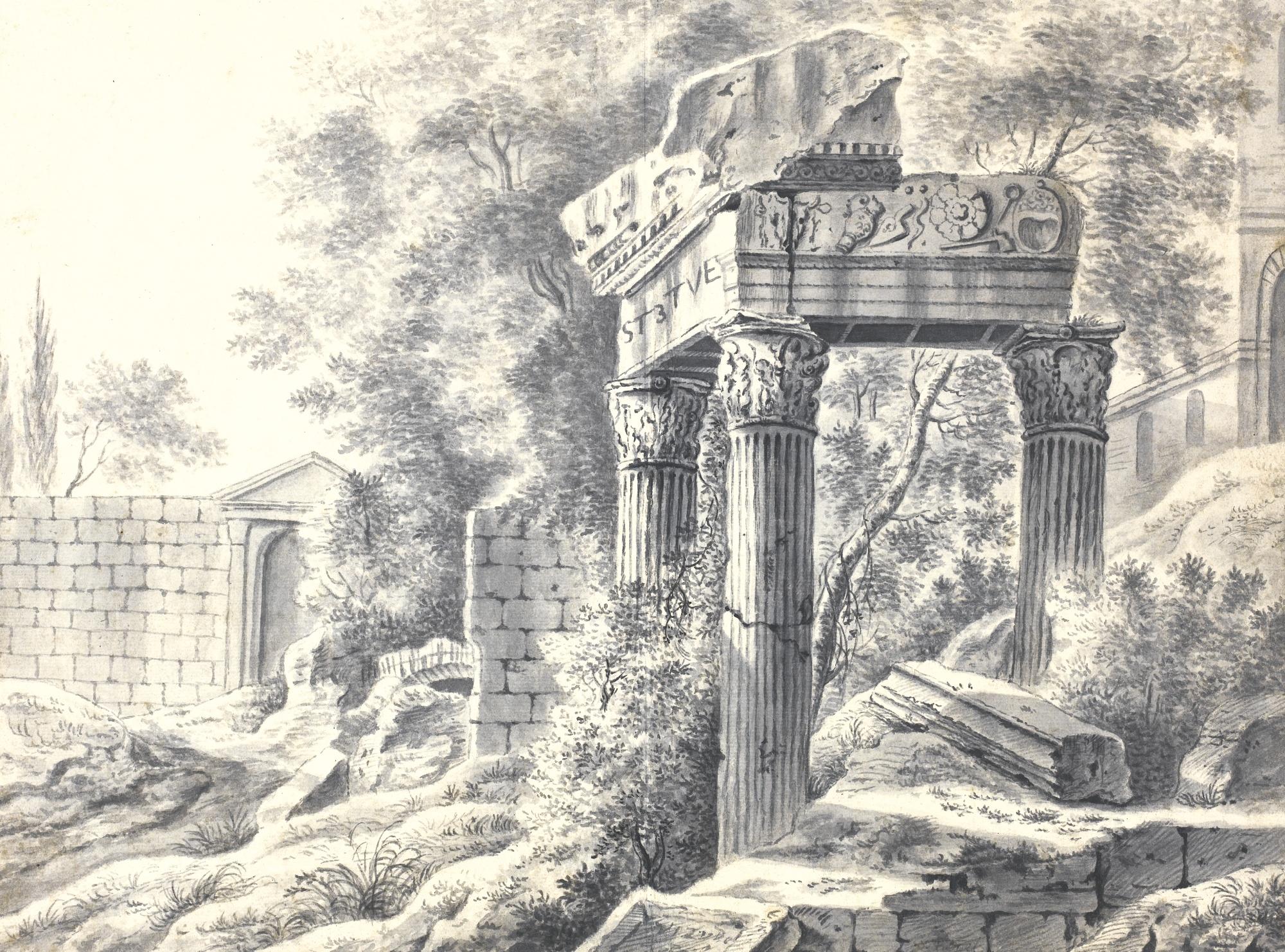 Willem Van Bemmel - Landscape With Roman Ruins