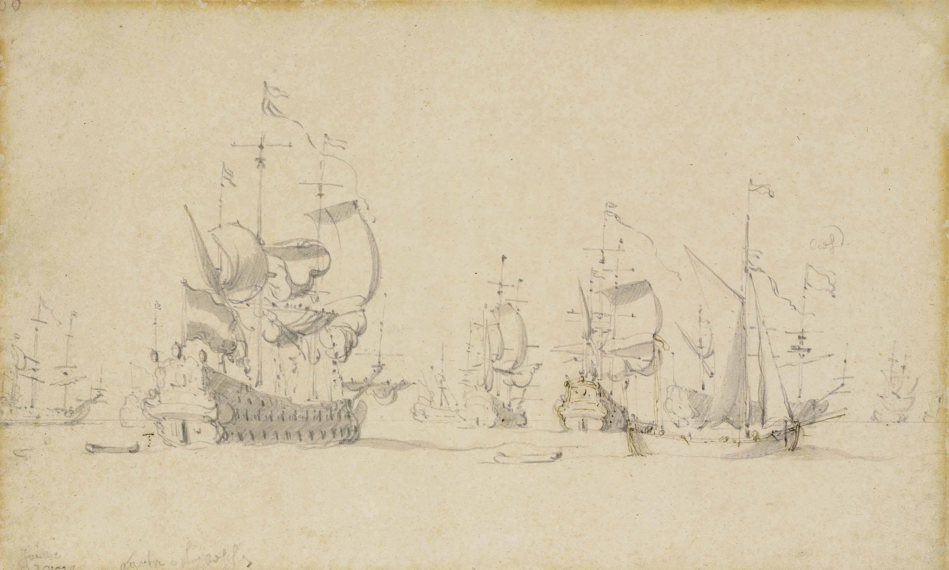 Willem Van De Velde I - The Dutch Fleet At Sea