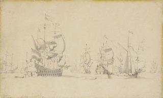 Willem Van De Velde I - The Dutch Fleet At Sea
