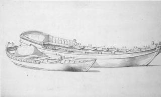 Willem Van De Velde II - Deux barques de taille différente; et Un petit voilier amaré