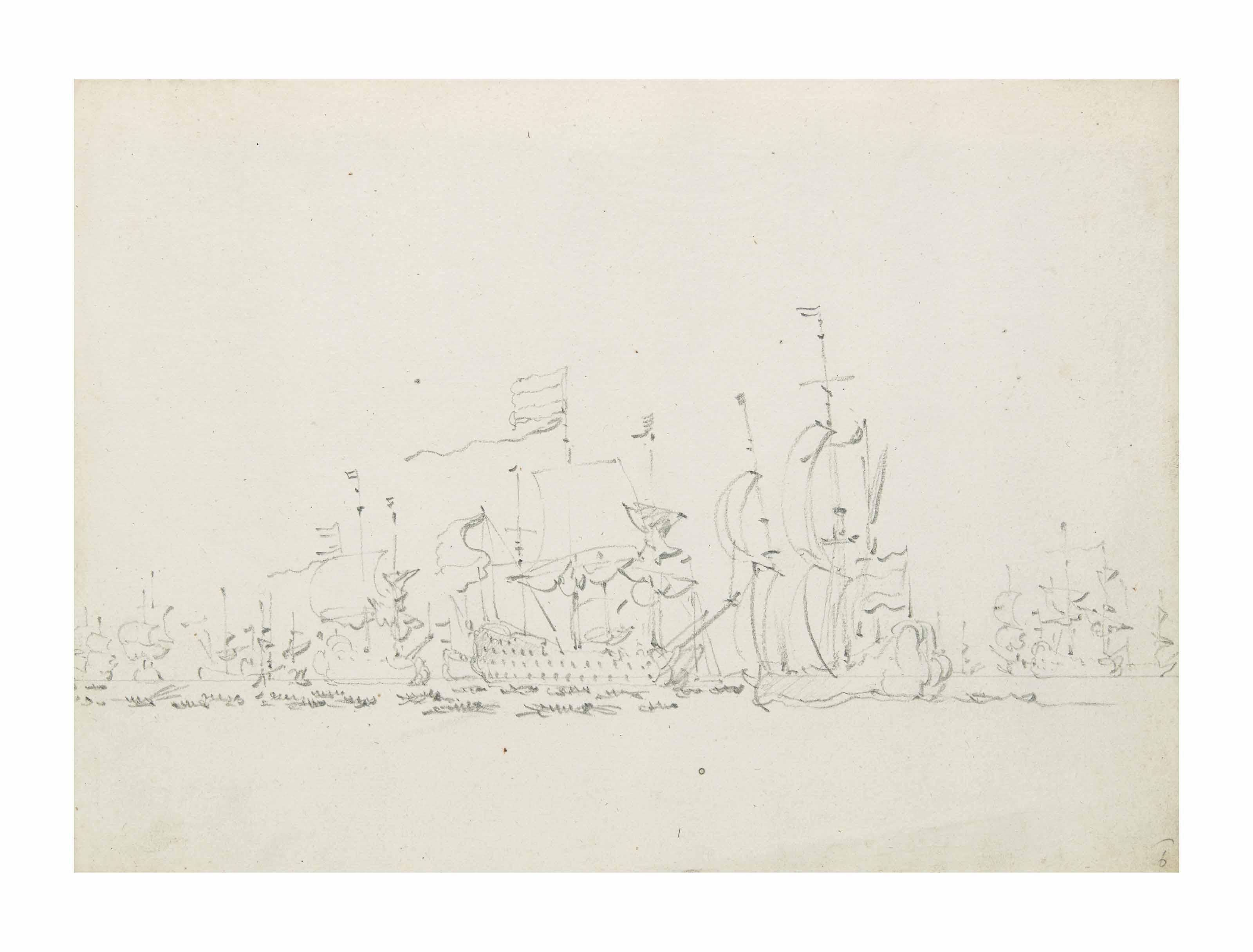 Willem Van De Velde Ii - Ships at sea