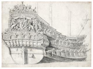 Willem Van De Velde The Elder - Portrait Of A Dutch Warship