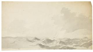 Willem van de Velde the Elder - Recto:  Boat In Heavy Sea Verso:  Neptune