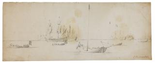 Willem van de Velde the Elder - Ships And Smaller Boats On A Calm Sea