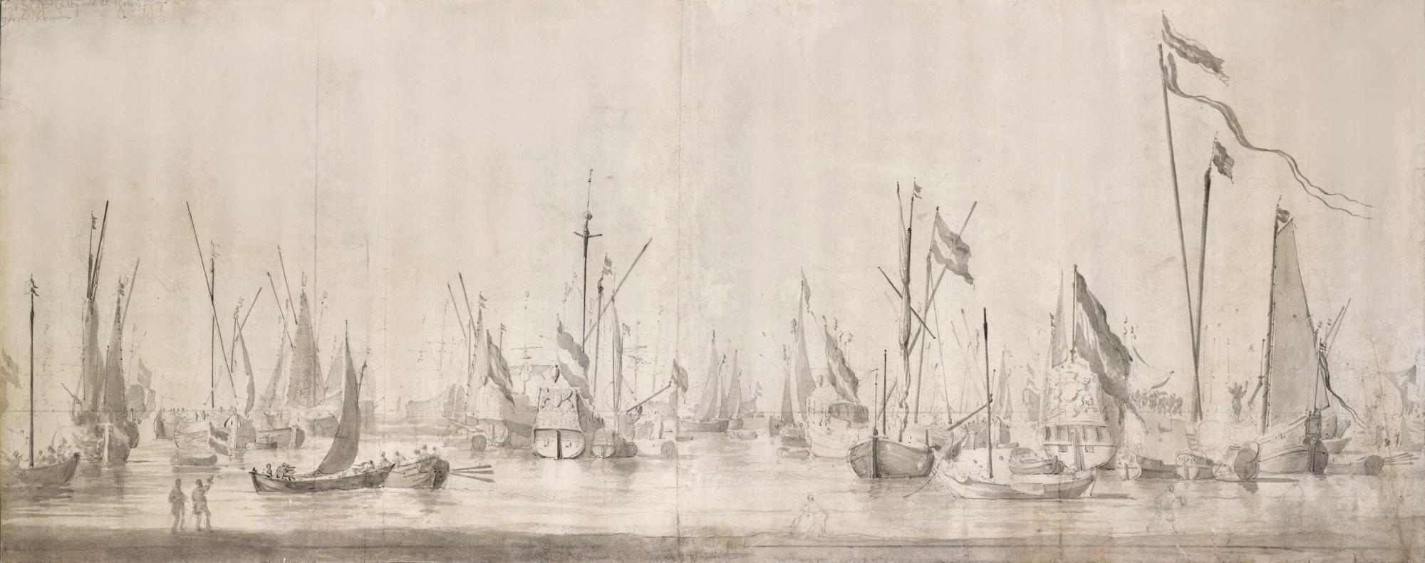 Willem van de Velde the Elder - The Dutch Fleet at Anchor