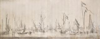 Willem van de Velde the Elder - The Dutch Fleet at Anchor