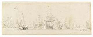 Willem Van De Velde The Younger - A Fleet Of Dutch Men-O-War At Sea