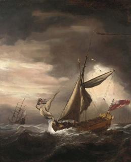 Willem Van De Velde, The Younger - An English Royal Yacht And Other Vessels In Heavy Seas