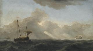 Willem Van De Velde The Younger - Seascape With Passing Storm