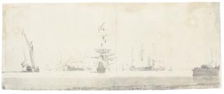 Willem Van De Velde The Younger - Shipping On A Calm Sea