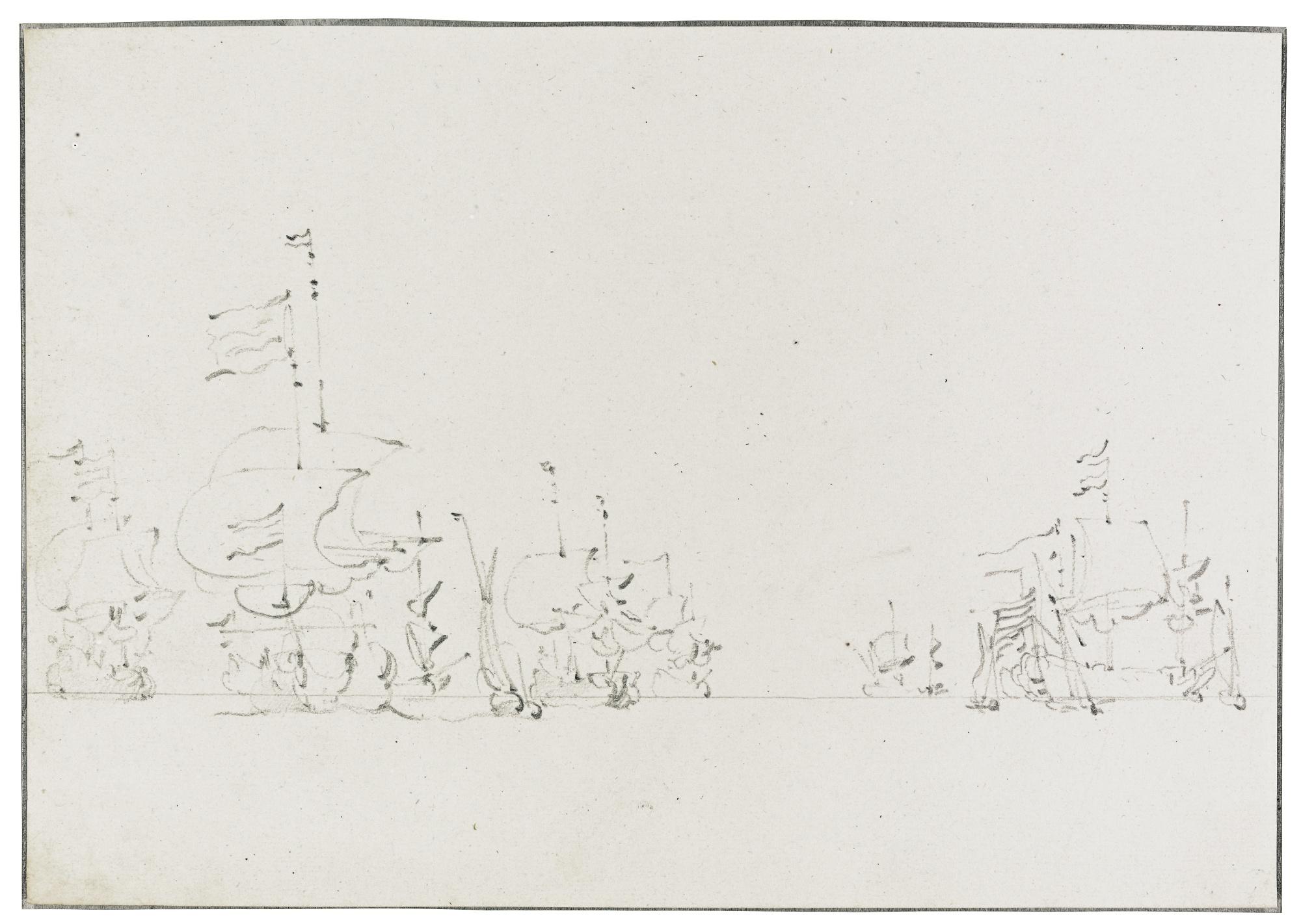 Willem Van De Velde The Younger - Ships Under Sail