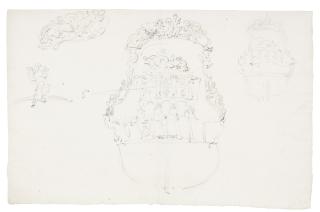 Willem Van De Velde The Younger - Studies Of The Stern Of The Dutch Ship Dolfijn