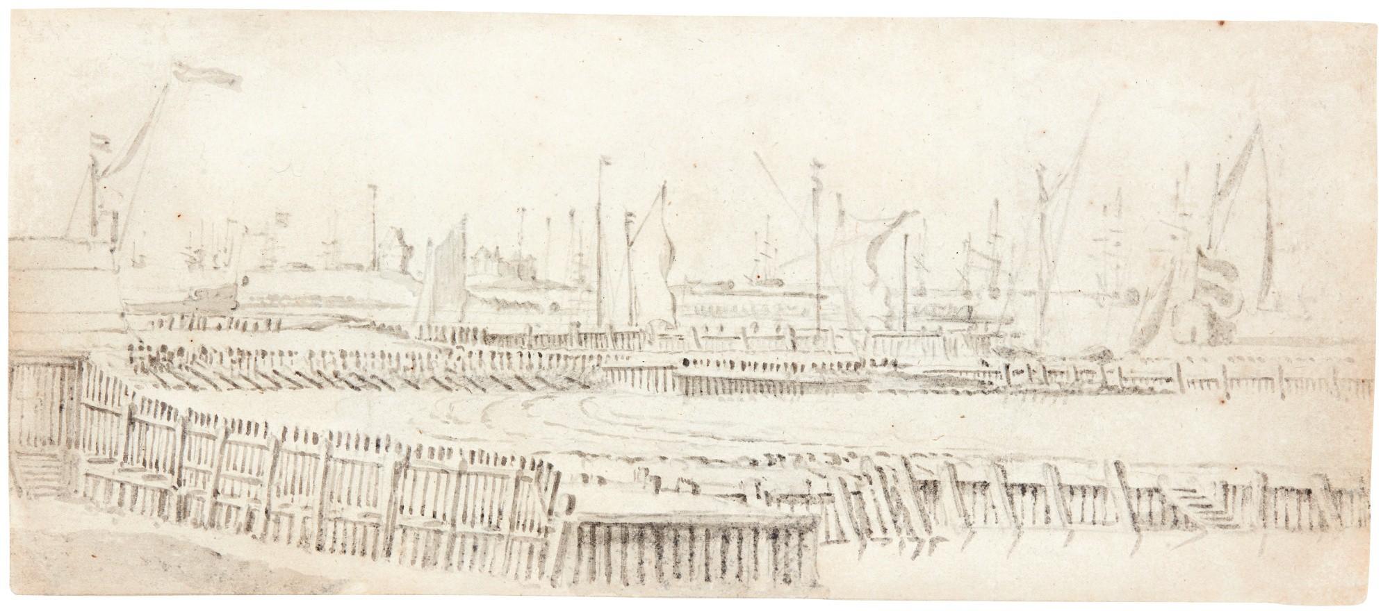Willem Van De Velde The Younger - The Dutch Fleet In The Harbor At Den Helder