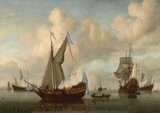 Willem van de Velde the Younger - The English Royal Yacht Mary About To Fire A Salute
